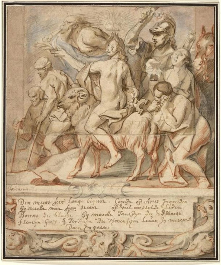 Disegno - Allegoria del mese di marzo, Hermitage